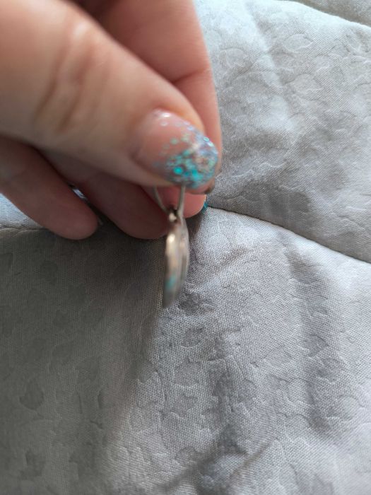 Сребърен медальон сърце