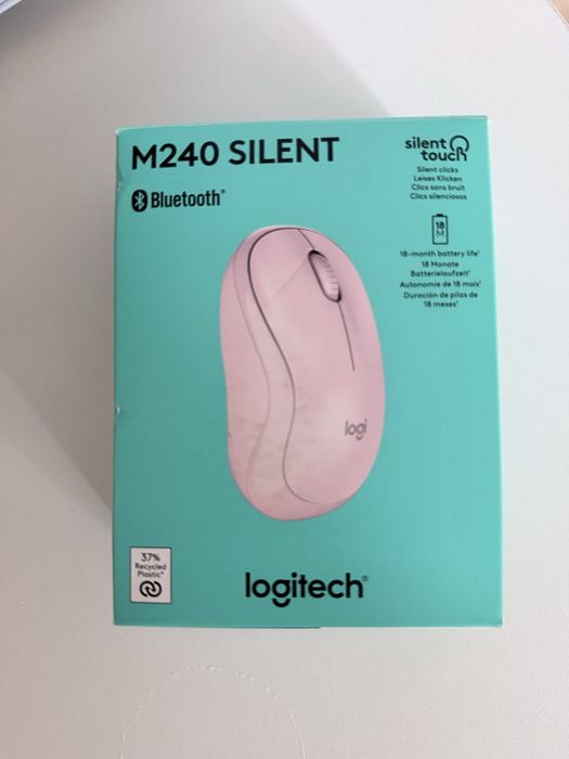 Мышь Logitech M240 Silent розовый