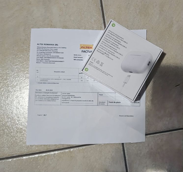 Airpods pro 2, cu factura