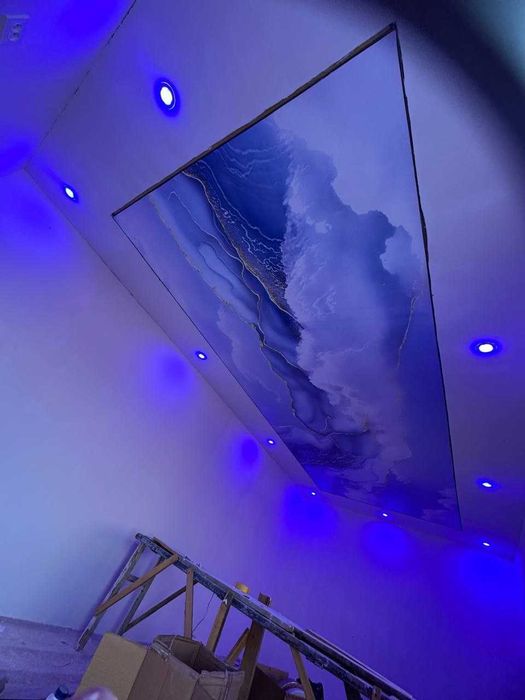 Натяжной потолок с фотопечатью |Natyajnoy Potolog  15 лет гарантия