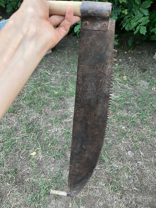 Пила двуручная, 1250 мм, деревянные рукоятки