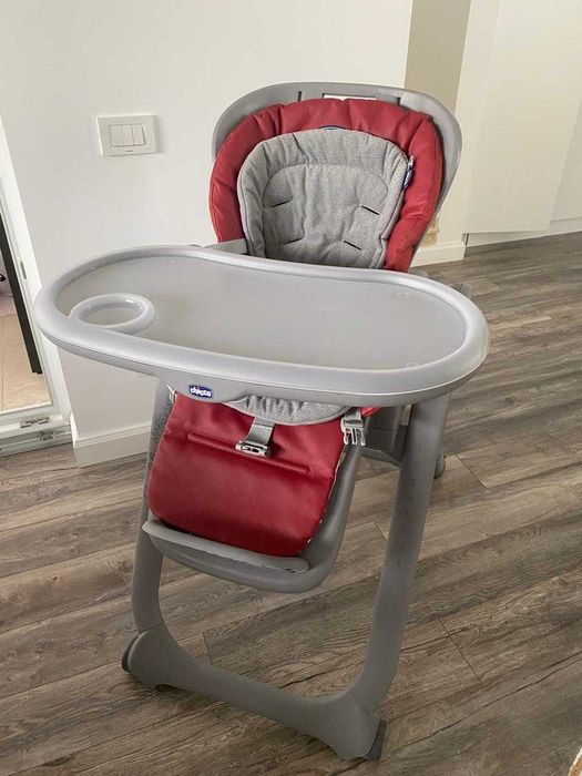 Scaun de masa Chicco Polly Magic Relax, Red Passion, 6luni+