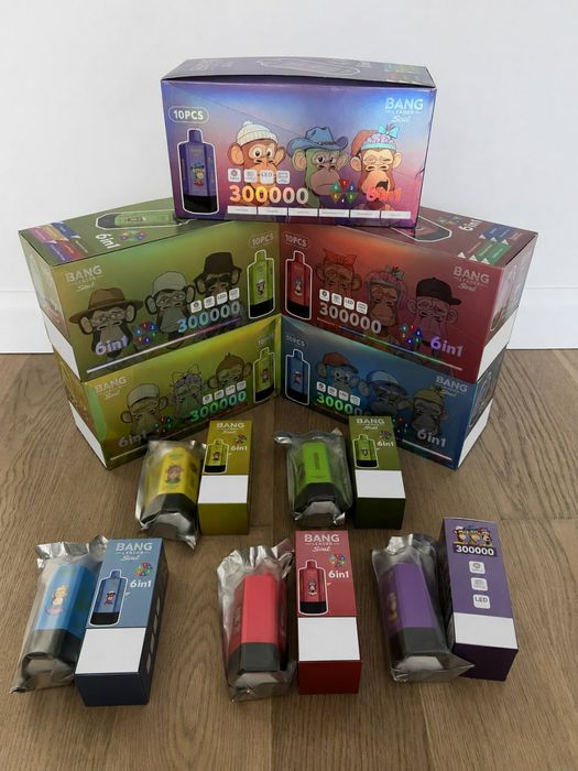 Vape 6 in 1 Sigilat | 300K, 300.000 Pufuri | Mai Multe Modele și Arome Disponibile | USB-C + LED