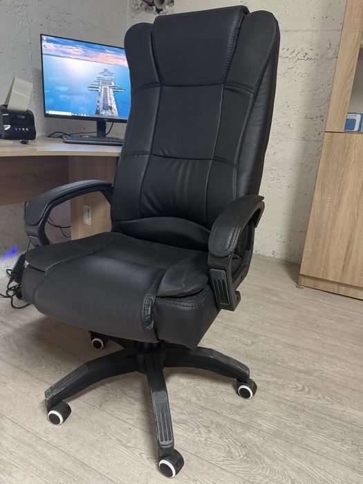 Кресло офисное кожанное