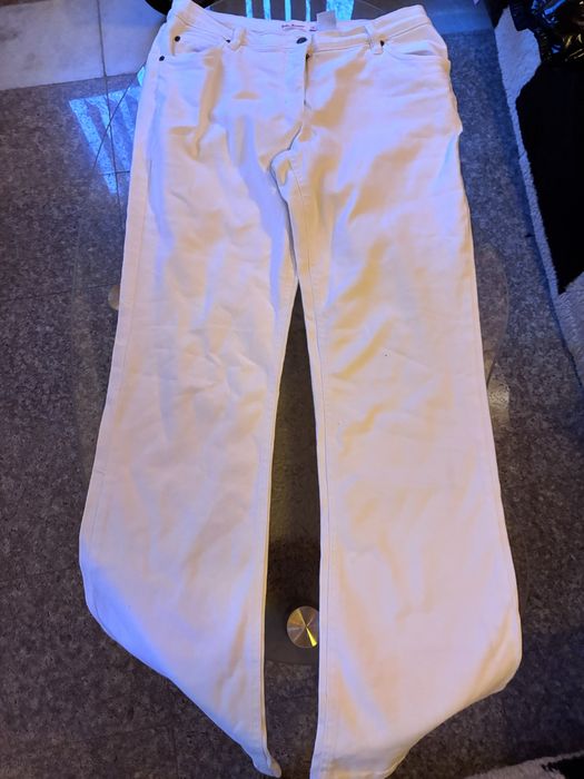 Розова риза Veste Italia и бели дънки John Baner – чисто нови