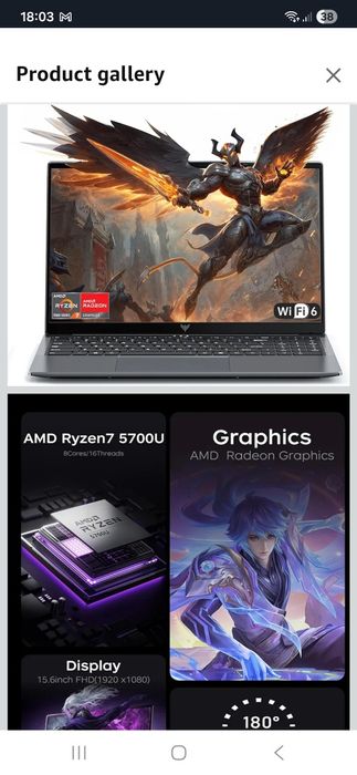 SIGILAT! ACEMAGIC 15.6" FHD Laptop with Ryzen 7- 5700U