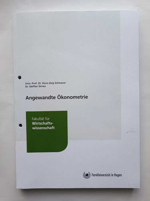 Учебник - Angewandte Ökonometrie (Приложна иконометрия)
