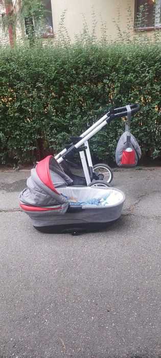 Carucior Bebetto Vulcano, Rosu cu Gri