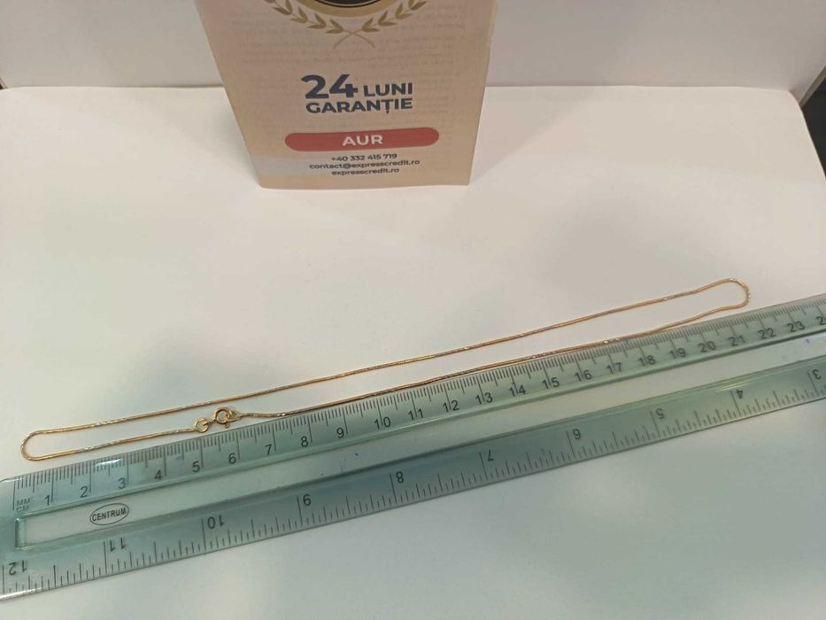 (AG41) Lant aur, 18K B5675 - Certificat de garantie!