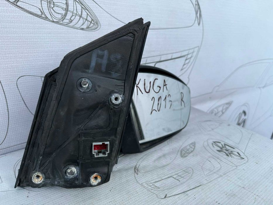 Oglindă Retrovizoare Dreapta Electrică 6 Pini Ford Kuga 2326071 / DV44-17682-LE / [2013-2019] / (5D3)