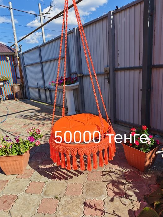 Качели, ручная работа.