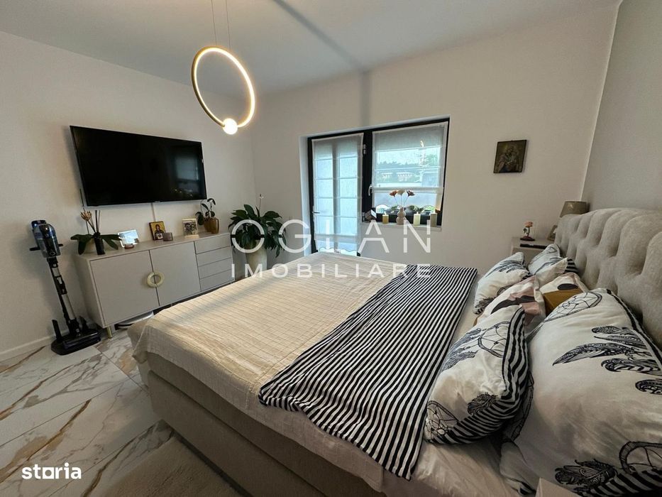Apartament 3 cam. cu teren 120 MP, la vila