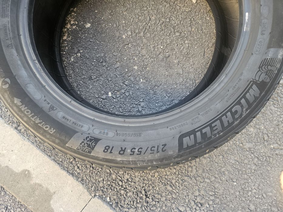 4x Anvelope Iarna 215/55 R18 - 2x Michelin Pilot Alpin 5 + 2x Bridgestone - DOT 2020 / 2022 - Profil 6-7mm