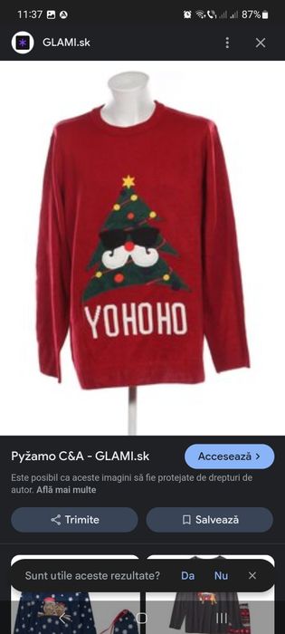 Pulover bărbați cu tematica de Craciun, marime XXL