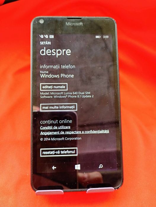 Nokia Lumia 640( Dual SIM,limba română)
