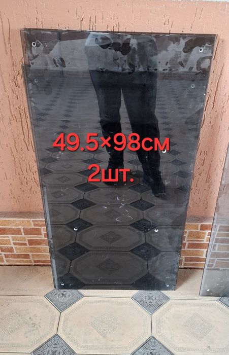 Стекло серый колённый