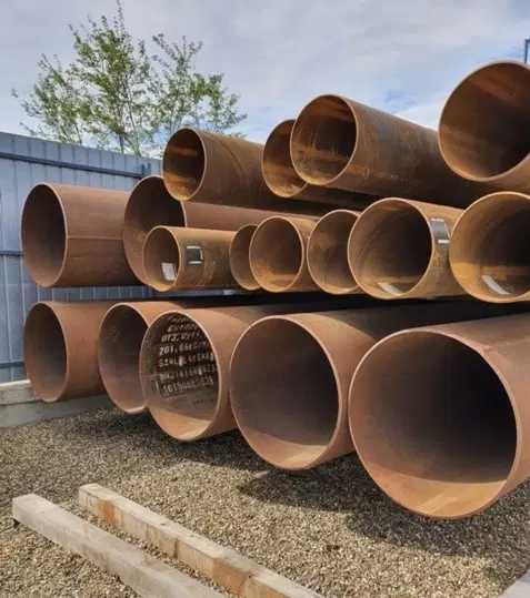 Vând țeavă metalică trasă, sudată elicoidal și longitudinal
