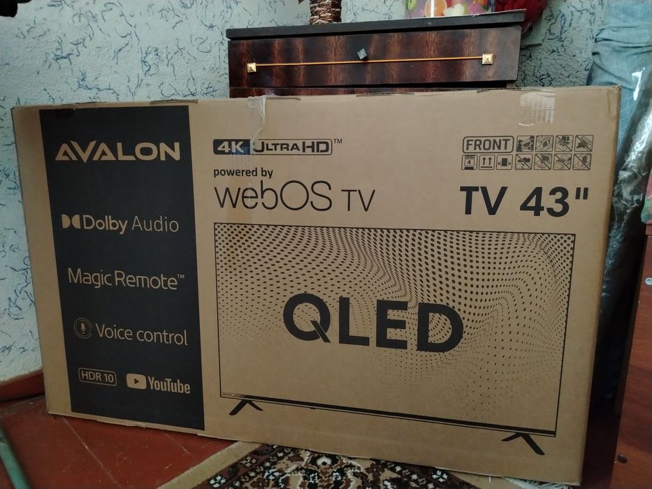 Avalon telivizor 43 tali yap yangi hali karobkadan chiqmagan