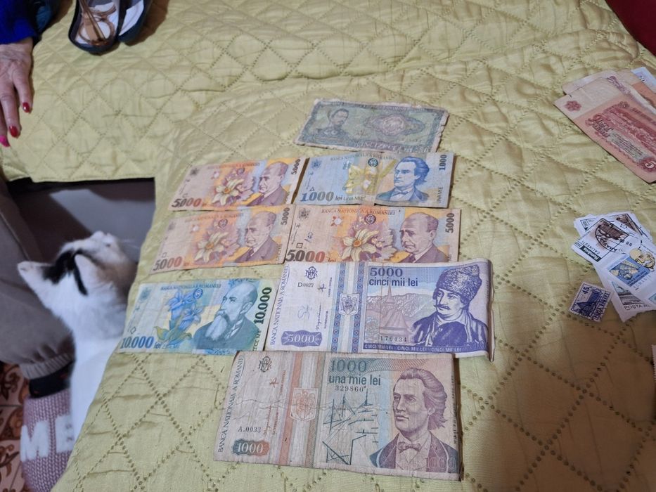 Vind diverse monede vechi românești și straine