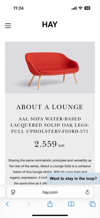 Дизайнерски пейки и диван Hay