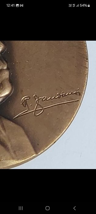 Medalie Bronz Centenar Riccardo Zandonai (1983) – Sculptor E. Cravero