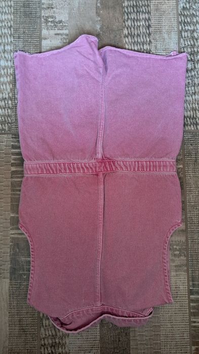 Розов дънков гащеризон 116 см Зара