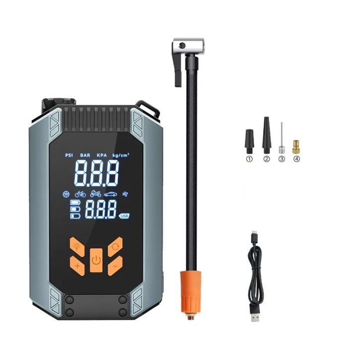 Беспроводной насос для автомобиля, скутер, велосипед,самокат, мячик,..