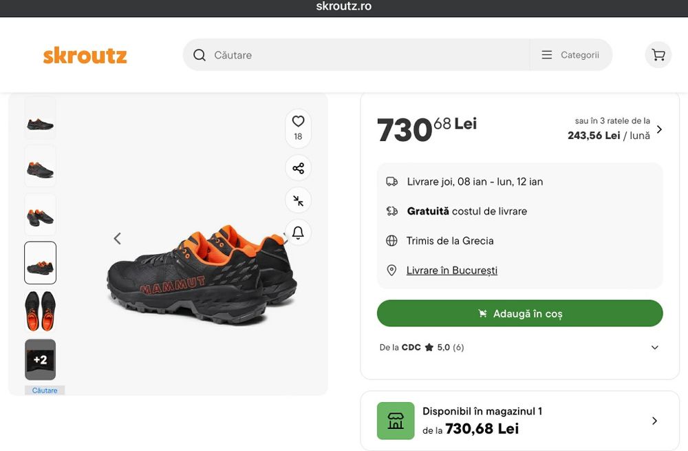 Pantofi Mammut la jumate preț