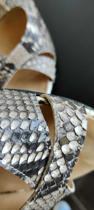 Sanda / Saboti din PIELE NATURALA ORIGINALA DE SARPE (cu solzi) nr. 39