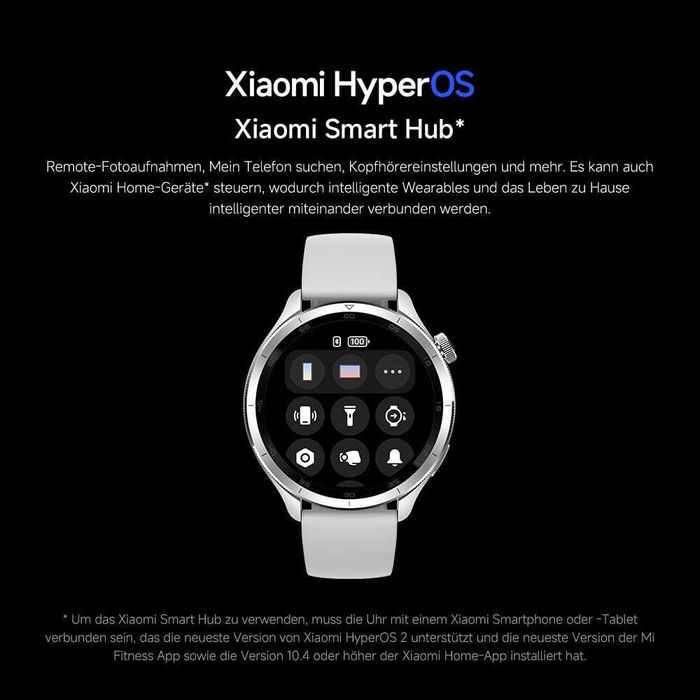 ПРОМО Нов Смарт Часовник XIAOMI WATCH S4 BLACK 47.3 MM, GPS, Пулсомер