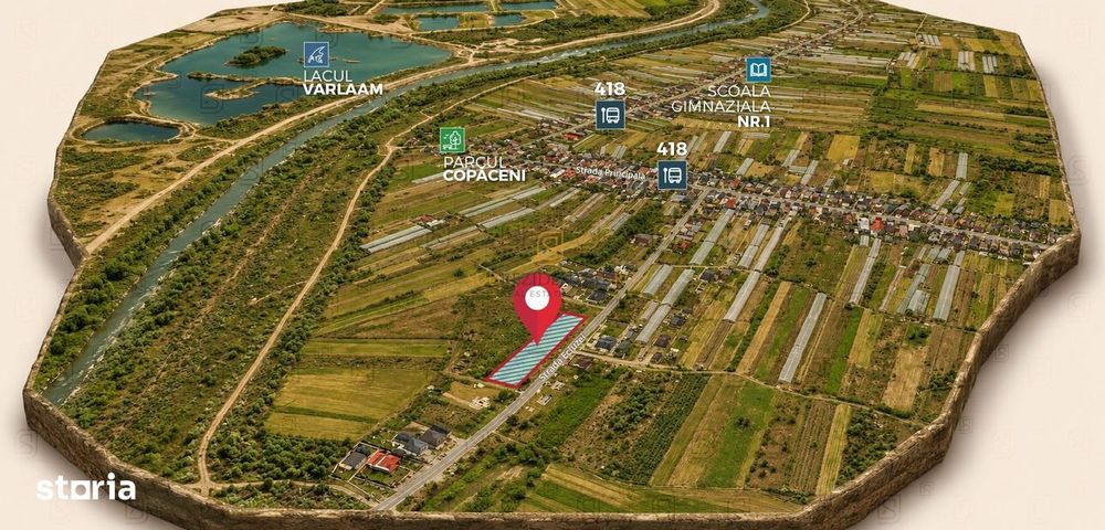 Teren intravilan, 705 mp, potential rezidential, Ecluzei, Copaceni, IF