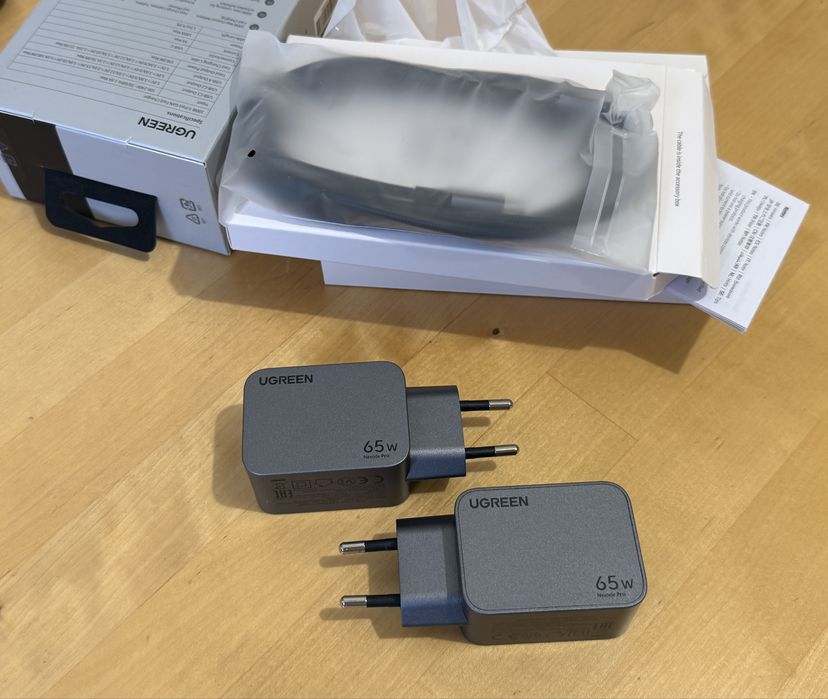 Incarcator UGREEN Nexode Pro 65W 3 Porturi Cablu USB-C inclus Garantie