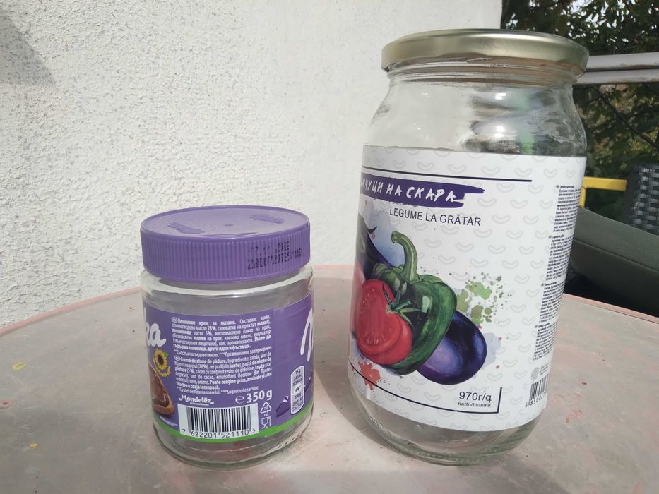 Буркани с капачки на винт малки под 500 мл.