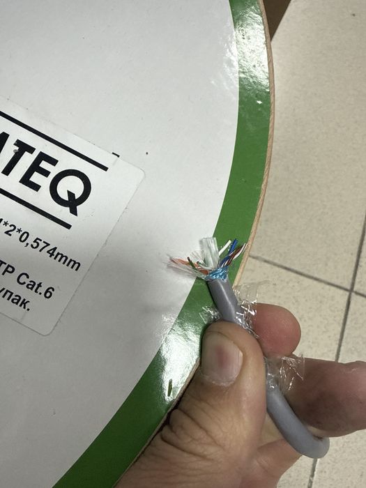 Кабель cat 6 категории 4x2x0.57