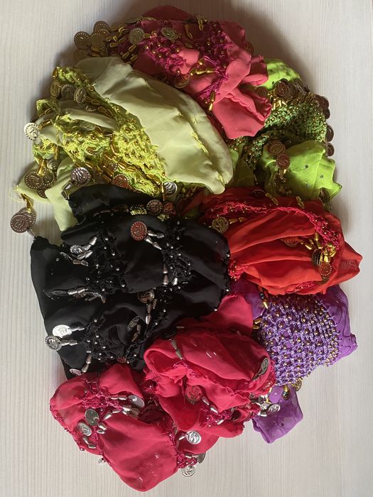 Египетски шалчета за ориенталски танци със звънки пендари