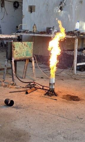 Горелка отроботканы  жагады