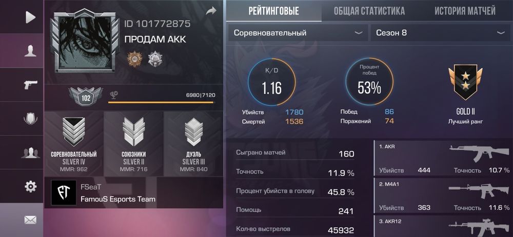 Аккаунт Stanfoff2