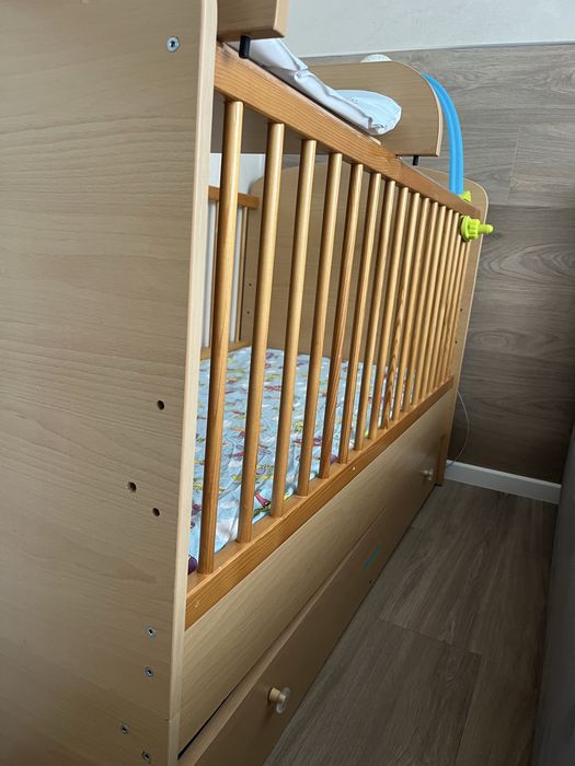 Детско дървено креватче 70х130