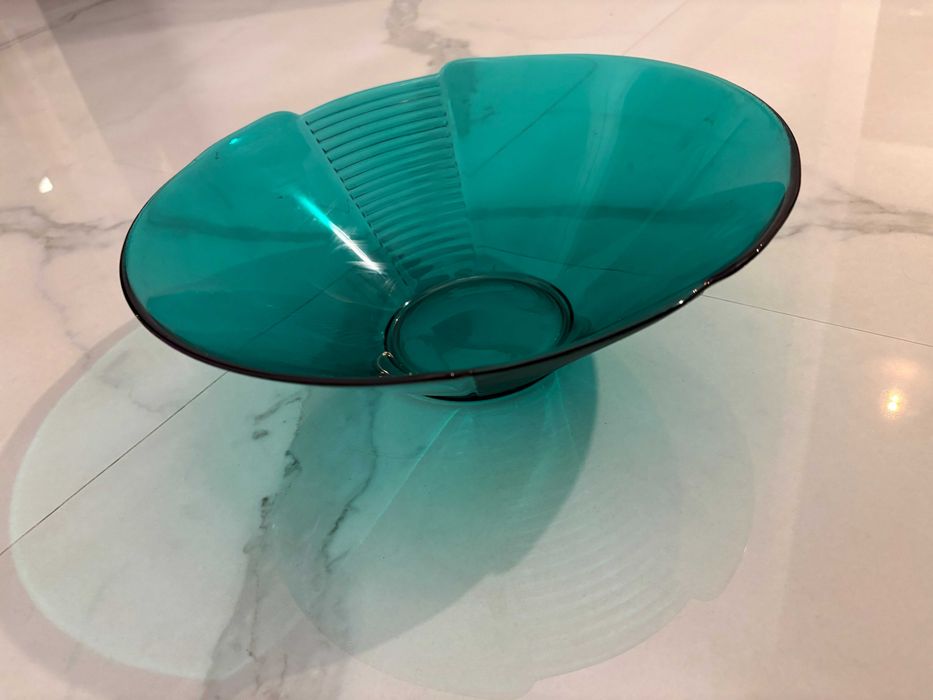 bol menaj verde mare smarald stil Memphis design Italia anii 1980