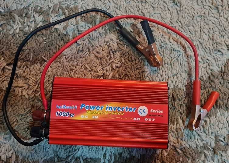 Invertor auto 12V la 220V, 1000W - livrez gratuit in Bucuresti