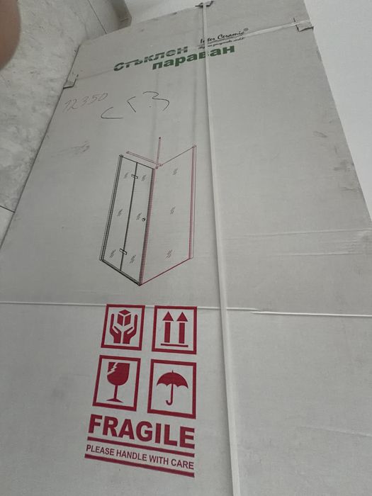 Статичен параван за баня ICS113G/90 NANO - Inter Ceramic