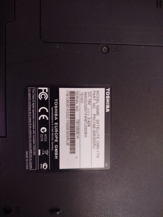 Продам ноутбук Toshiba