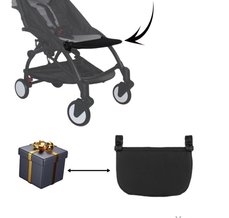 Дождевик и подставка для ног на коляску