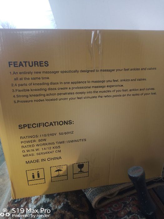 Oyoq massaj qiladigon aparat sotilad srochno