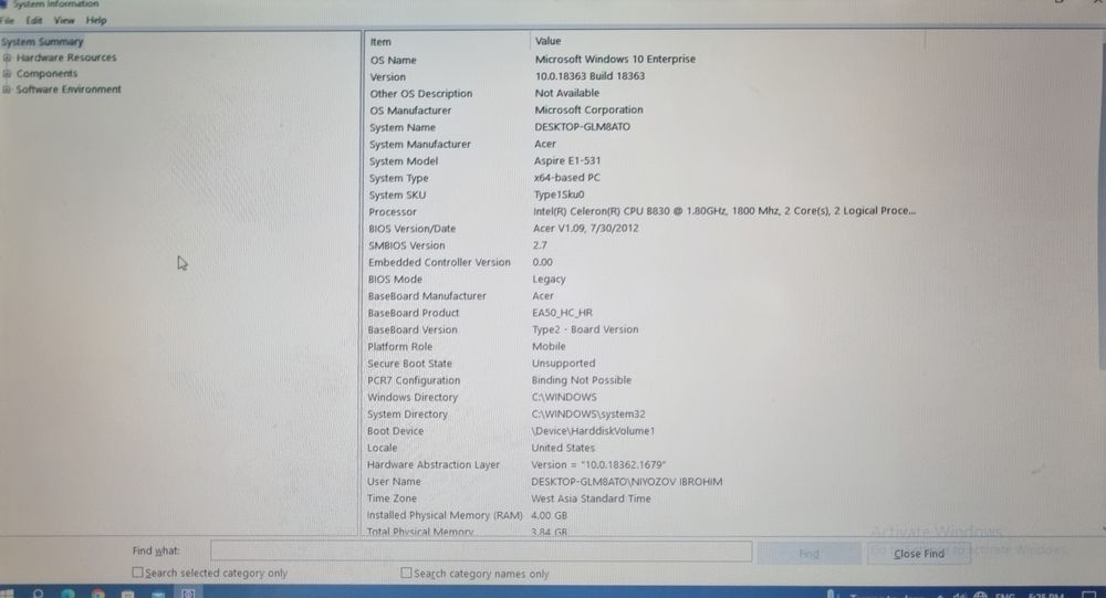 Buxoroda Acer Noutbooki tez va arzon narxda sotilad.i