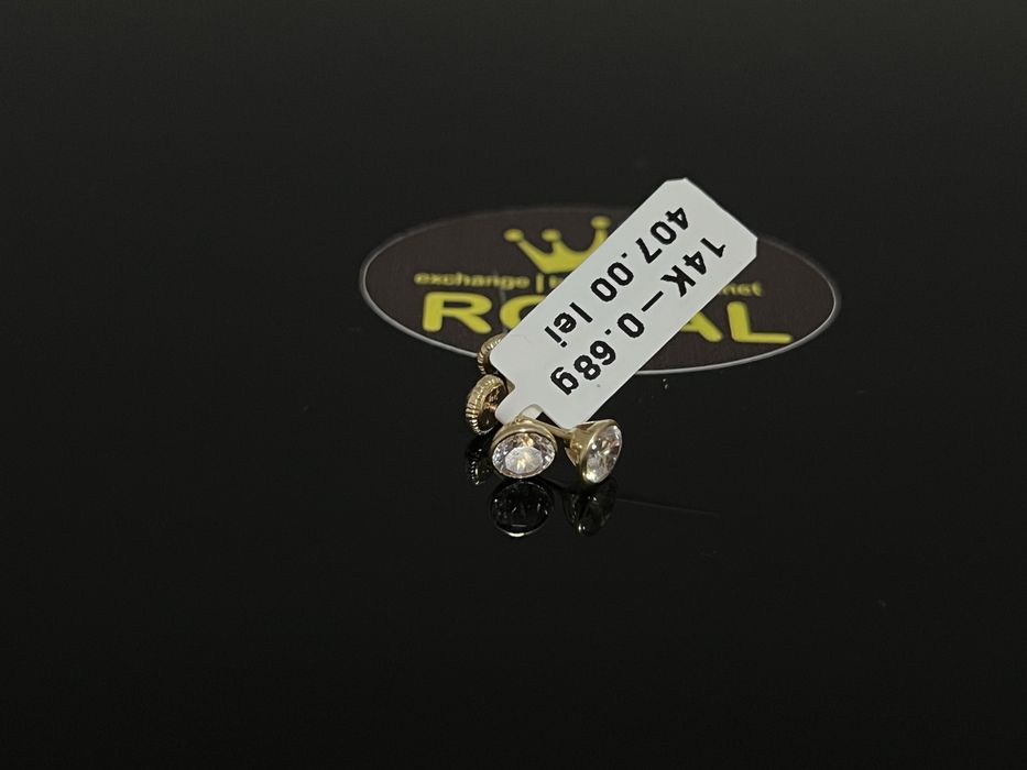 Bijuteria Royal CB : Cercei copil aur 14k 0,68 grame