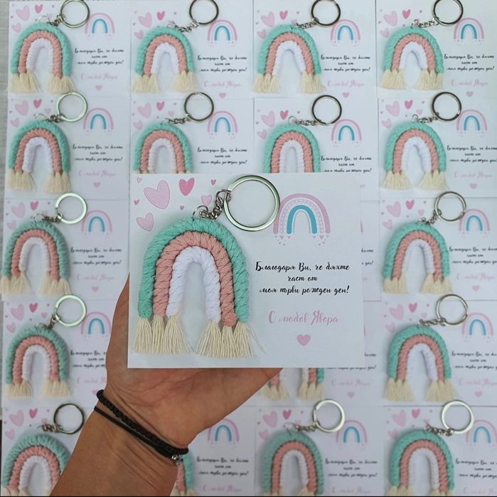 Подаръчета за гости за кръщене, погача, рожден ден, прощъпулник