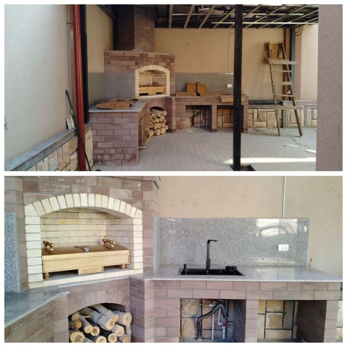 летняя кухня камин очаг барбекю