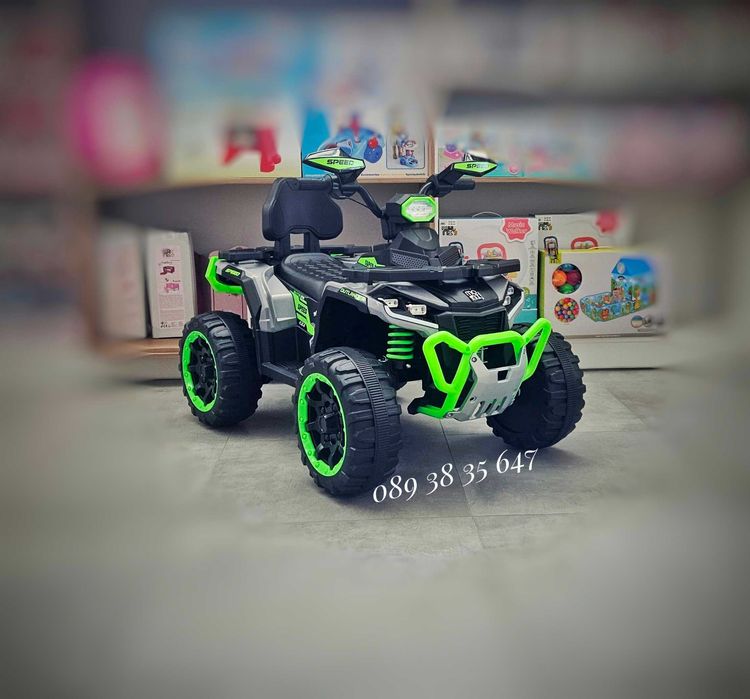 ПРОМОЦИЯ!НОВО!Акумулаторно ATV Speed GREEN с 4x4,12V,дистанционно,USB
