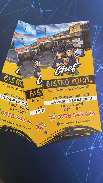 Grafica pentru meniuri pliante afise carti de vizita